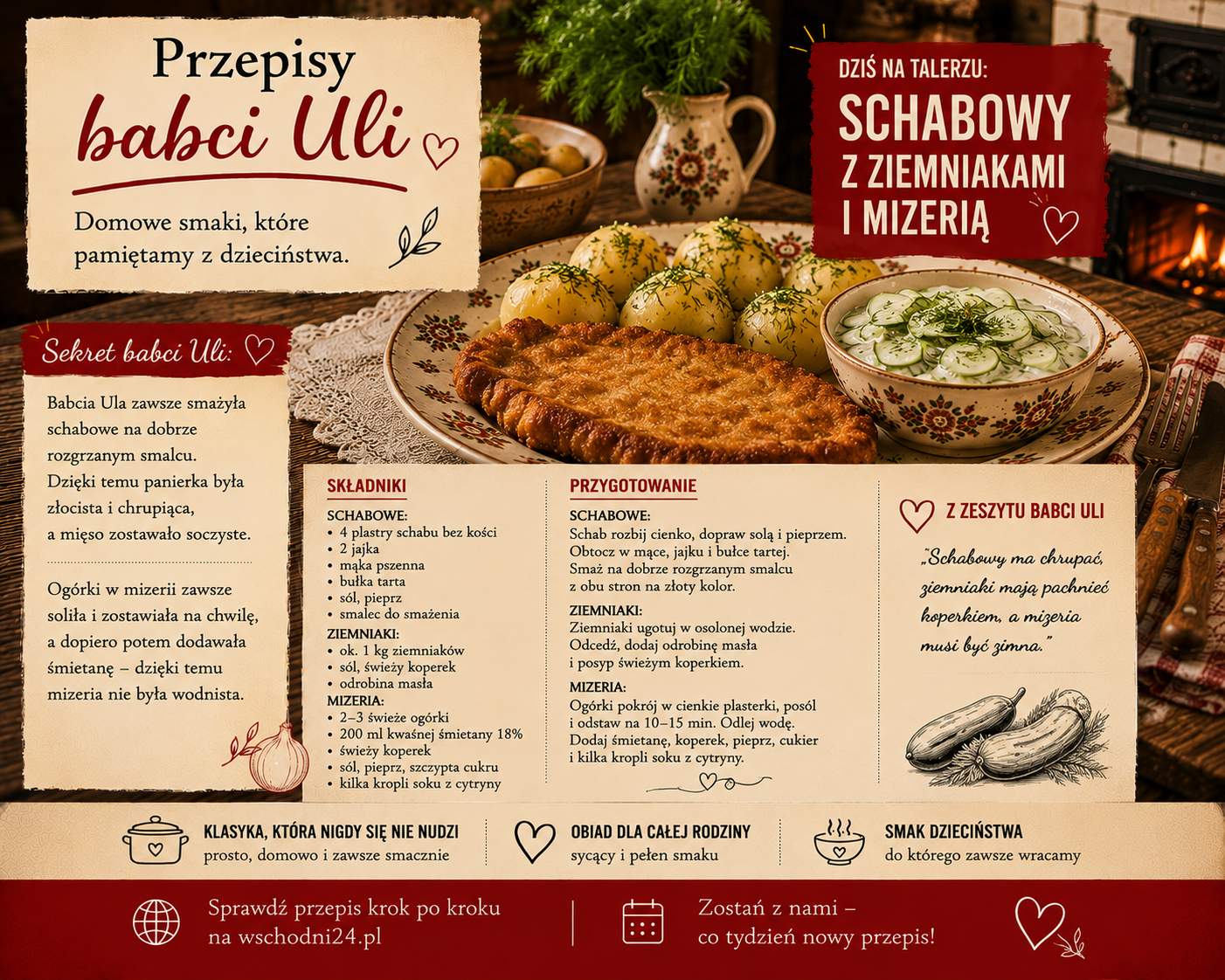 Schabowy babci Uli. Niedzielny obiad, na który nikogo nie trzeba było wołać