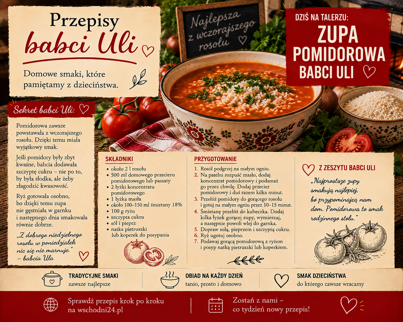 🍅 Zupa pomidorowa babci Uli